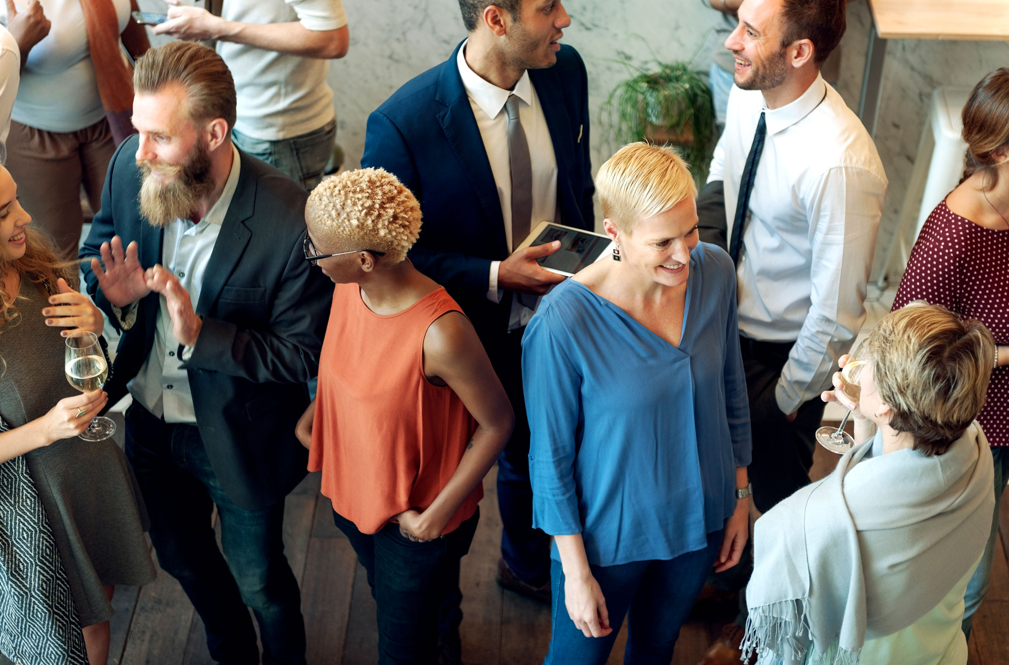 Party People Communication Talking Happiness Concept Optimised