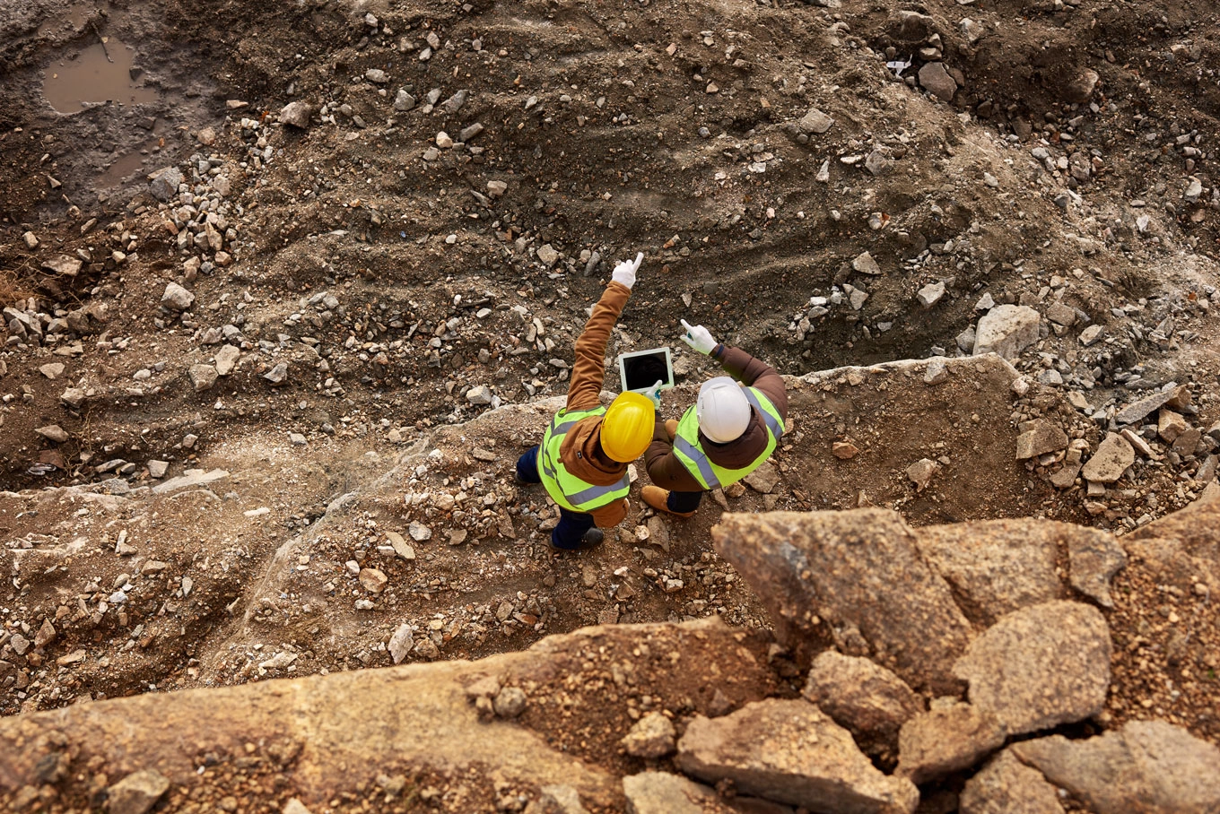 Construction Workers Inspecting Site 2